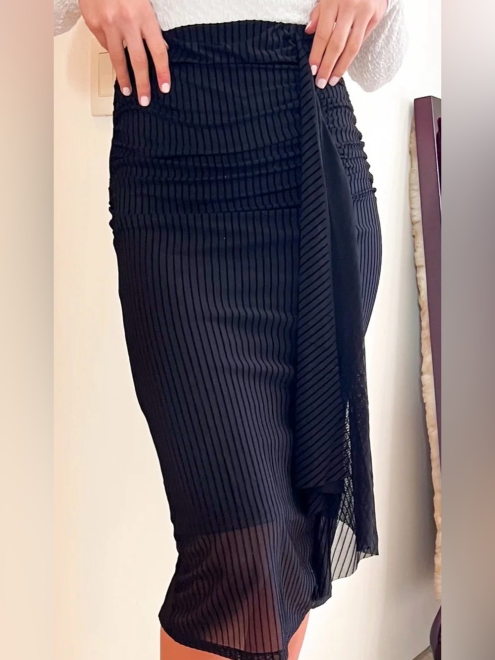 Ruched Midi Skirt - Picture 4 of 5